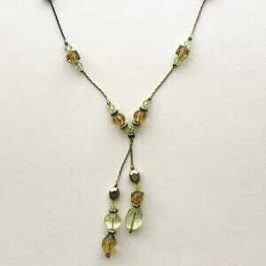 Vintage 1928 Romantic Beaded Drop Necklace